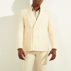 Eco Double Breasted Blazer - Beige