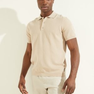 Formal Performance Sweater Polo - Beige