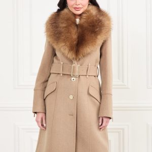 Alice Wool-Blend Coat - Brown