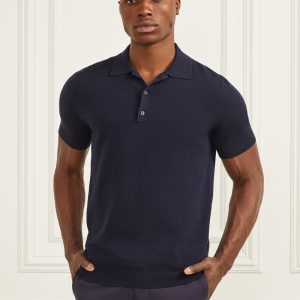 Formal Performance Sweater Polo - Blue