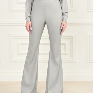 Asha Fit and Flare Pant - Gray