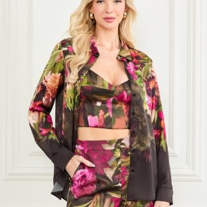 Icon Printed Blouse - MultipleColors