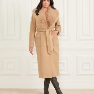 Charlize Wool-Blend Coat - Beige
