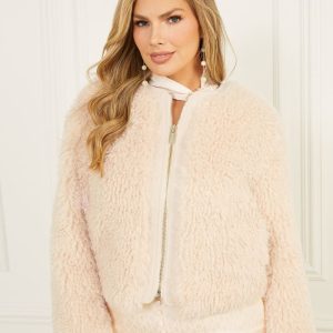 Chantal Faux-Fur Jacket - PowderPink