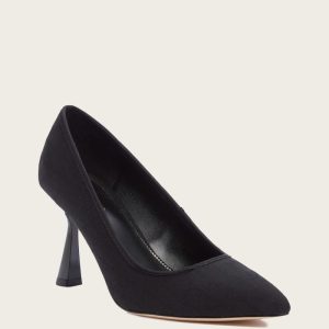 Monogram Court Pump - Black