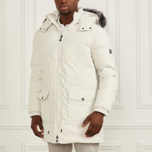 Real Down Long Jacket - Beige