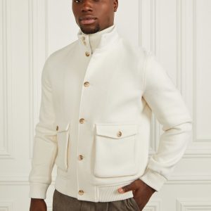 Wool-Blend Jacket - White