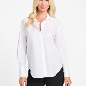 Lisa Poplin Shirt - White