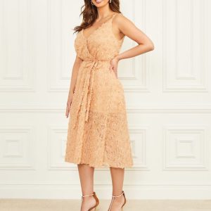 Rosie Flower Dress - Beige