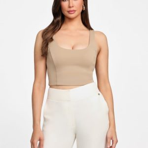 Paulina Crop Top - Beige