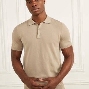 Formal Performance Sweater Polo - Beige