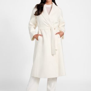 Keera Wool-Blend Coat - White