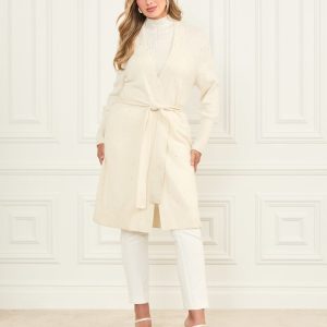 Elien Cashmere Crystal Cardigan - White