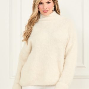 Tanya Furry Sweater - White