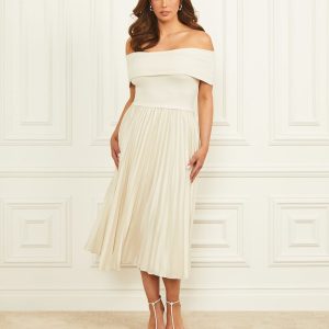 Makayla Off-the-Shoulder Dress - White