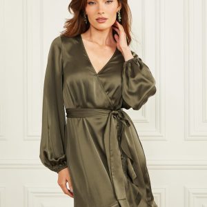 Betty Blue Wrap Dress - Green