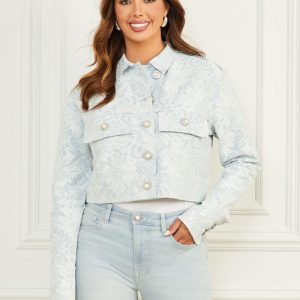 Glam Romantica Denim Jacket - Blue