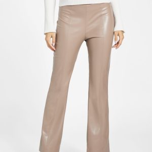 Gladys Faux-Leather Skinny Pant - Brown
