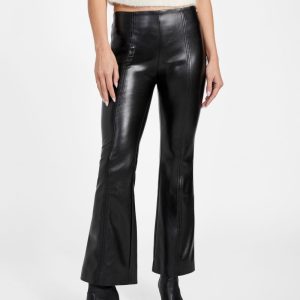 Gladys Faux-Leather Skinny Pant - Black