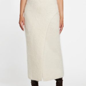 Agnes Sweater Pencil Skirt - White