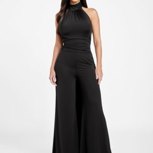 Olivia Halter Jumpsuit - Black