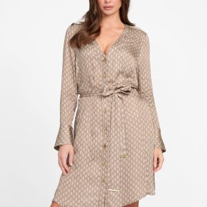 Eco Britney Mini Dress - Beige