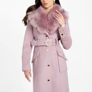 New Wool-Blend Alice Coat - Purple