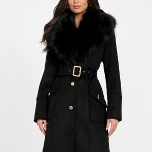 New Wool-Blend Alice Coat - Black