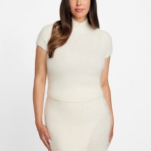 Agnes Sweater Top - White