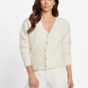 Agnes Cardigan Sweater - White