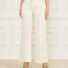 Naomi Wide-Leg Denim Pant - White