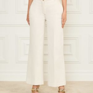 Naomi Wide-Leg Denim Pant - White