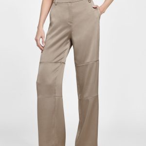Eva Satin Pant - Beige