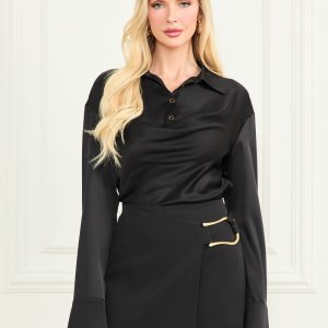 Linda Polo Top - Black