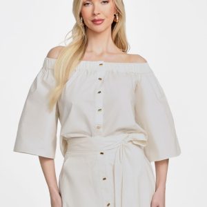 Pat Off-the-Shoulder Top - White