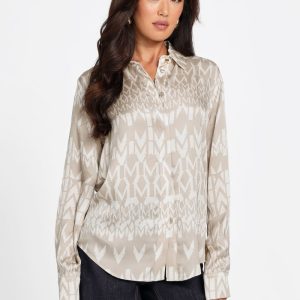 Eco Melissa Printed Shirt - Beige