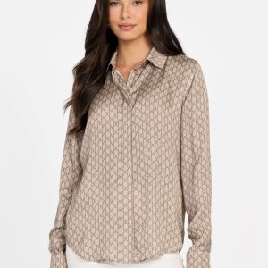 Eco Melissa Printed Shirt - Beige