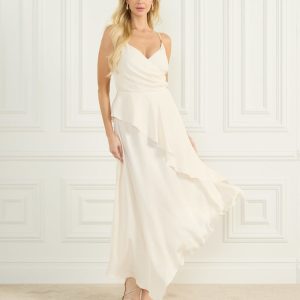 Giselle Asymmetrical Dress - White