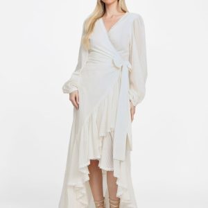 Eco Elsa Wrap Dress - White