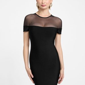 Trina Bandage Dress - Black