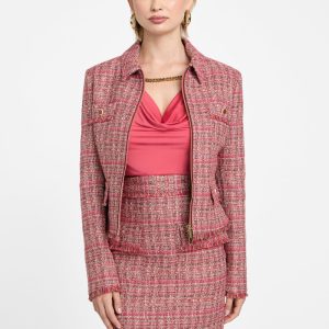 Eco Claudia Tweed Jacket - Pink
