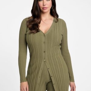Giada Long Cardigan - Green