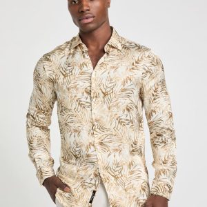 Eco Benny Printed Shirt - Beige