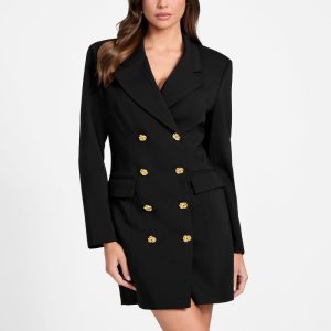 Well Suited Blazer Dress - Black