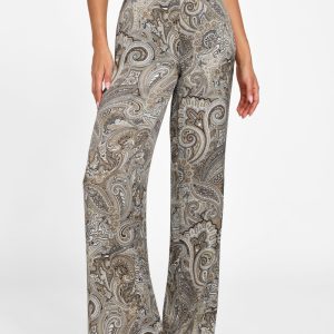 Eco Loredana Printed Pant - Grey
