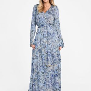 Eco Britney Maxi Dress - Blue