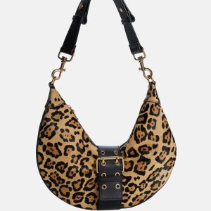 Leopard Crescent Shoulder Bag - MultipleColors