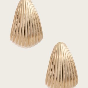 Gold-Tone Teardrop Earring - Gold