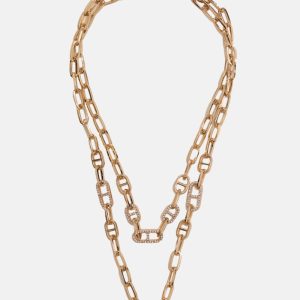 Gold-Tone Link Layered Necklace - Gold