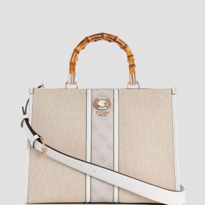 Kerima Bamboo Tote - White